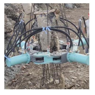 China Hydraulic Pile Breaker Equipment Hook Construction Machinery Excavator Repair Shops Concrete Pile Head Cutting Ram Machinery for sale