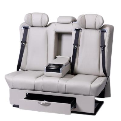 China Sofa Bed Seating Luxury Inner Decoration With Light Car Sliding Rear Seats For Mini Van MPV Camper Aphard for sale