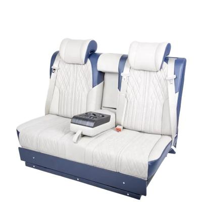 China Sofa Bed Seating Hiace Luxury Electric Adjustable Leather Car Seat For MPV Seat Push By haobang factory for sale