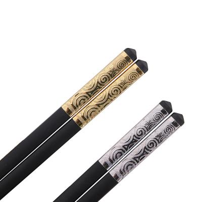 China Durable Xiangyun Alloy Chopsticks Household Flatware Set High Temperature Chopsticks for sale