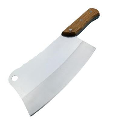 China Sustainable B215/C216 Stainless Steel Meat Cleaver Knife With Wooden Handle Bone Heavy Duty Cleaver For Butcher for sale