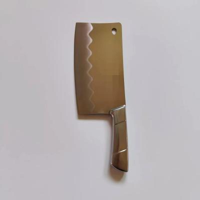 China Viable Wholesale Chinese Meat Cleaver Knife Stainless Steel Handle Slicing Knife Kitchen Knife for sale