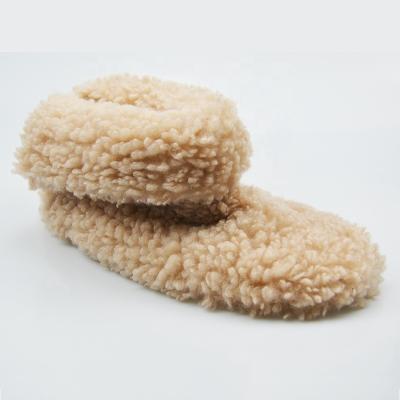 China Anti-odor Terry Fleece Women Warm Plush Cute Winter Boots Indoor Slippers for sale