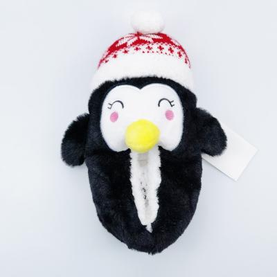 China New Style Anti-odor Fleece Nice Soft Bottom Christmas Coral Holiday Indoor Slipper for sale