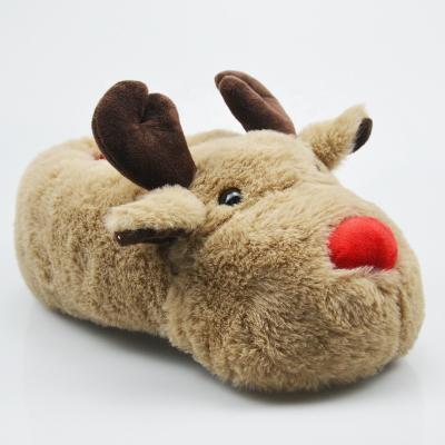 China Best price Anti-odor winter fluffy slippers like elk indoor slipper for woman and man for sale