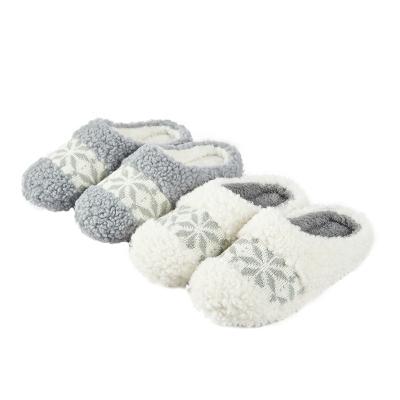 China Fashion Trend OEM Designers Custom Logo Indoor Outdoor Thermal Slippers Female Bedroom Casual Winter Curlfur for sale