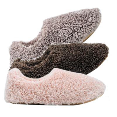 China Hot Selling Heart Shaped Women Ballerina Slippers Women Sherpa Fashion Trend Fleece Promotional Suede Outsole for sale