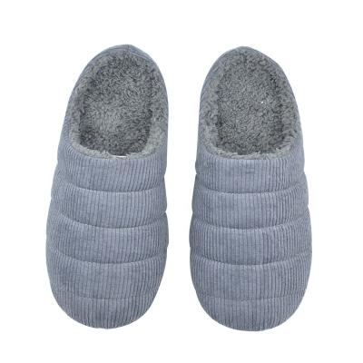 China High Quality Quilted Indoor Slippers Fashion Trend Bedroom Slippers Men's Soft Antiskid Slippers For Adults for sale