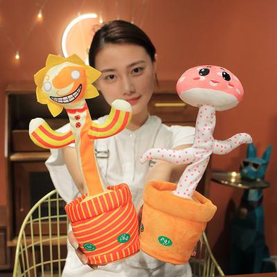 China Fun Playing Christmas Stuffed Animal Rechargeable Electric Plants Toy Electric Toy for sale