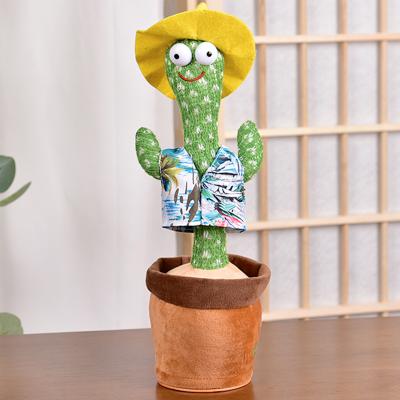 China Fun Playing Electric Dancing Cactus Toy For Children Plush Stuffed Plant Funny Gifts Education for sale