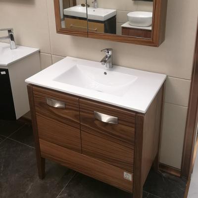 China Wholesale Classic Design Bathroom Cabinet Basin 800D Ceramic Cabinet Sink Counter Basin for sale