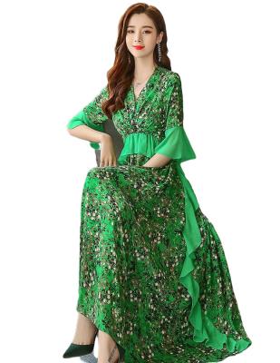 China Polyester Breathable Hot Colorful Temperament Beautiful Selling Women's Dresses for sale