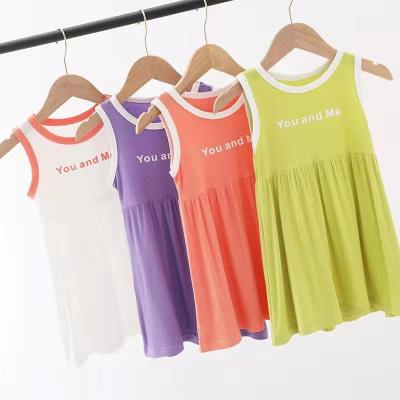 China Polyester Factory Supply Low Price Polyester Summer Kids Babies Dress for sale