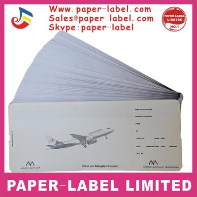 China Waterproof Air Cards Heat Sensitive Paper For Boarding Pass PAPER-LABEL LIMITED for sale