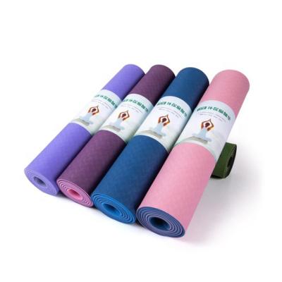 China Yoga Pilates Exercises 6mm Custom Non Slip Tape Yoga Mat for sale