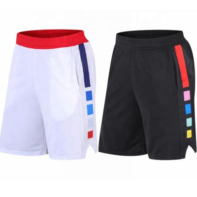 China New Design Quick Dry Breathable Basketball Shorts With Pocket Sports Black White Pants Cool Basketball Wear Bottoms for sale