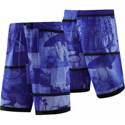 China Best Quality Quick Dry Breathable Basketball Pants Dry Fit Sublimation Blue Shorts Running Sports Short Panties In Stock for sale