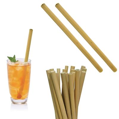 China Daily Life Natural Organic Bamboo Straw Set Bamboo Straw With Brush for sale