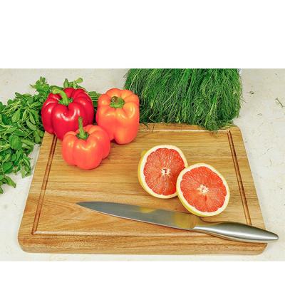 China Sustainable Organic Extra Large Bamboo Cutting Board With Deep Drip Groove for sale