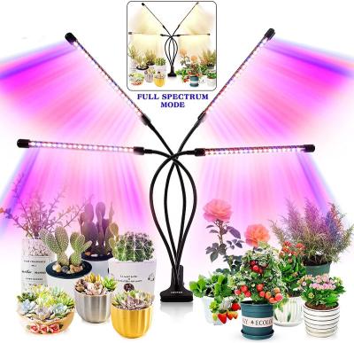 China 5 Levels Dimmable Grow Light For Indoor Plants 80 LED Lamps With Full Spectrum And Spectrum Timer 10 Dimmable Red Blue Level 3/9/12H for sale