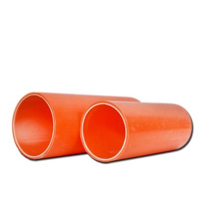 China MPP JuBo Orange Plastic Tube Ware Protective Pipe Electrical Cable Conduit MPP Power Hose for sale