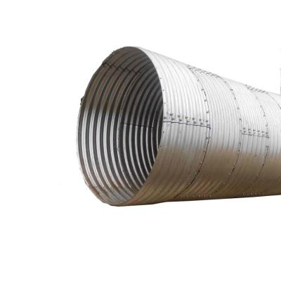 China Structure Pipe JuBo OEM Large Diameter Corrugated Metal Culvert Galvanized Steel Pipe for sale