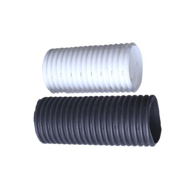 China PE HDPE perforated corrugated seep seepage water pipe bellows soakaway ditch for seepage drainage for sale