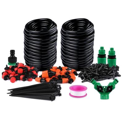 China Easily Install JuBo Drip Irrigation System Automatic Watering Equipment Kit Piping Hose for Garden 100 ft for sale