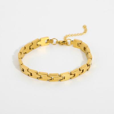 China Unique Plating 316L Bracelet Mens Gold Bangle Removable Chain Bracelets Meaned by Hypoallergenic Stainless Steel PVD Tempera For Women for sale