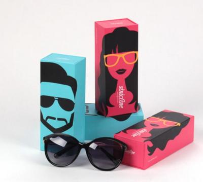 China Handmade printing sunglasses box paper case, printing paper gift box for sunglass for sale