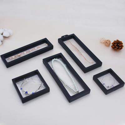 China Hand Made Store Clear Membrane Case Frame 3d Hanging Hanging Jewelry Display Box for sale