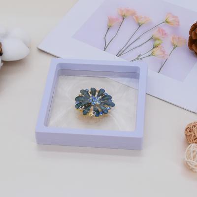 China Wholesale Handcrafted Earring Ring Box Straining 2021 Products New Arrivals Jewelry Display Clear Lid Box for sale