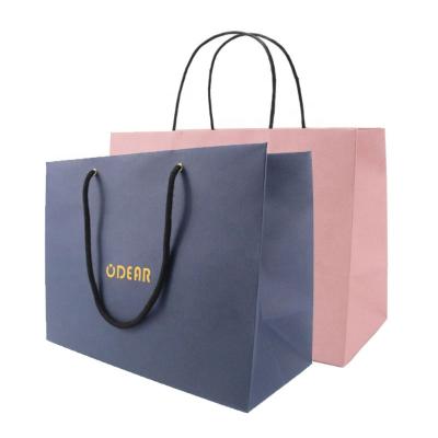 China Recyclable Custom Size Jewelry Shoes Luxury Shopping Reusable Clothes Fashion Gift Handle Rope Packaging Paper Bag for sale