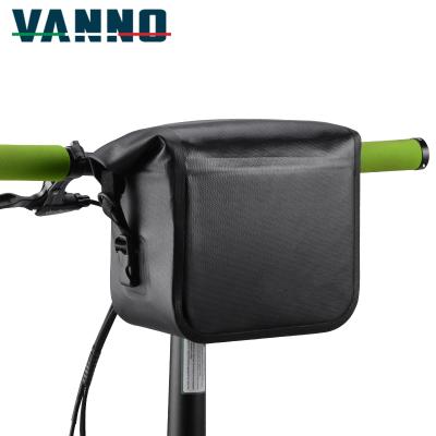 China VANNO 840D Cycle Bag TPU Mountain Bike Front Frame Bag Nylon Waterproof Bicycle Handlebar Bag for sale