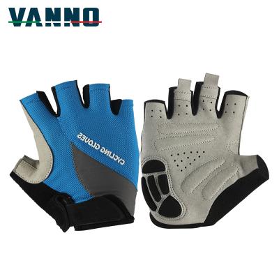 China Pro VANNO Men's Sports Half Finger Bicycle Gloves Anti Slip Gel Protective Road Wear Resistant Motorcycle MTB Bike Gloves for sale