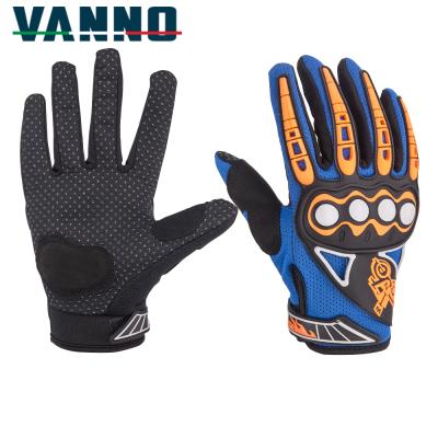 China VANNO Motorcycle Accessories Wear-Resistant Manufacturers Wholesale Custom Motorcycle Racing Gloves for sale