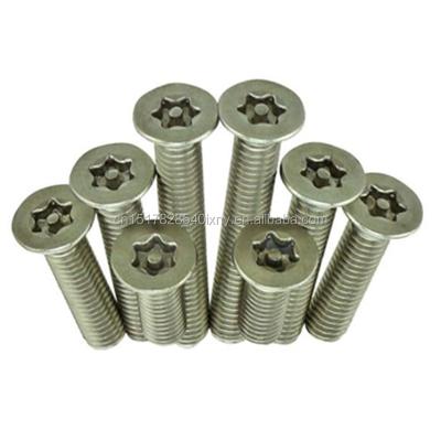 China Safety Flat Cheap Price Countersunk Head Machine Screws With Pin M2 M2.5 M3 for sale