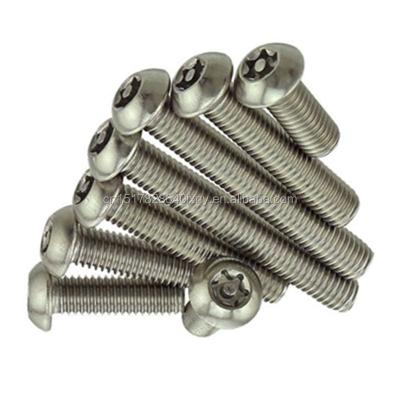 China ISO7380 Stainless Steel Pan Knob Head Torx Screws With Pin / M2-M12 Security Screws for sale