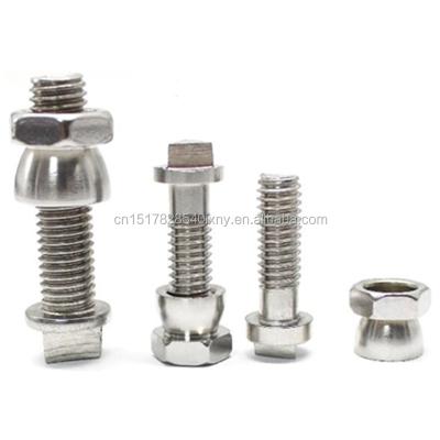 China Pan 304 Stainless Steel Security Anti Theft Stainless Steel Triangle Flange Head Screw Bolt for sale