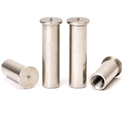 China ISO13918 Plates CD Stainless Steel Copper Clad Flange Fully Threaded Capacity Dump Spot Welding Studs Screw For Schrauben FORCE for sale