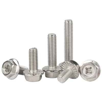 China DIN6921 Galvanized Cross Recessed Connection Hex Head Flange Bolts for sale