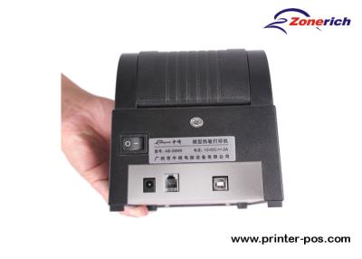 China Black 2'' Thermal USB POS Printer for Coupon Printing , Barcode Label Printer for sale