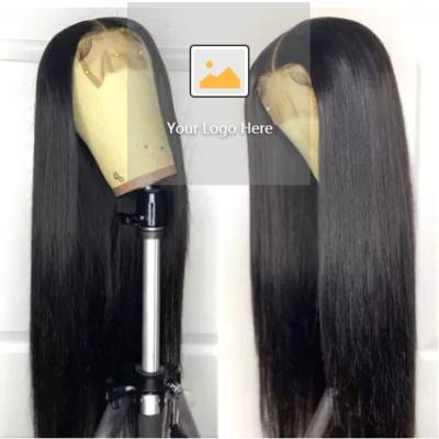 China Silky Straight Glueless Straight Wave Peruvian Natural Virgin Hair Pre Pluck Transparent Full Lace Front Wig Brazilian Hair HD Wigs Vendors for sale