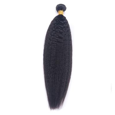 China Wholesale Virgin Yaki Tangle Hair Braiding Cheap Curly Straight Yaki Hair Bundles Brazilian Hair Weave For Hair Vendor for sale