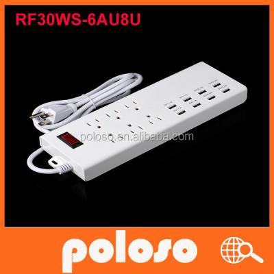 China Mobile Phone Surge Protected Socket Multi Strip Power USB Charger For Mobile Phone for sale