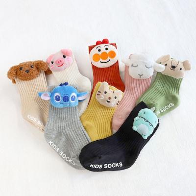 China Autumn New Children's Breathable Spring And Cute Doll Socks Cozy Korean Children's Tube Cotton Ins Socks Baby for sale