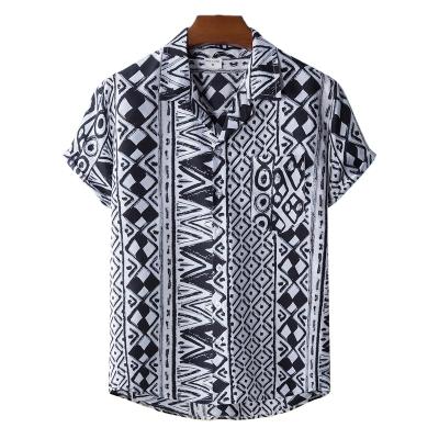 China Custom anti-pilling pattern rayon summer printed hawaiian shirt printing hawaiian casual shirts for men for sale