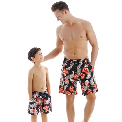 China 2022 Plus Size OEM Father And Son Beach Shorts Custom Waterproof Hot Sale Swimming Trunks for sale