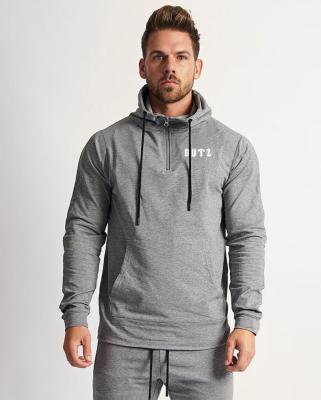 China Breathable Sports Suits Men's Plain Cotton Hoody Sweat Suits Jogging Tracksuit Suits Wholesale for sale