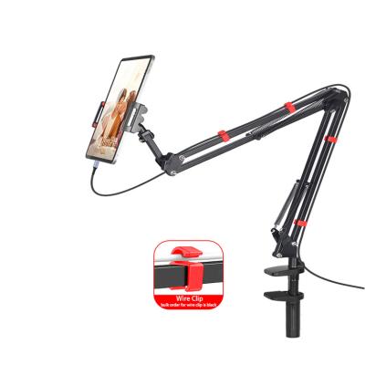 China Flexible Metal Tablet Stand 2022 Phone Holder Live Streaming For iPhone High Quality Adjustable Professional Table Phone Stand for sale